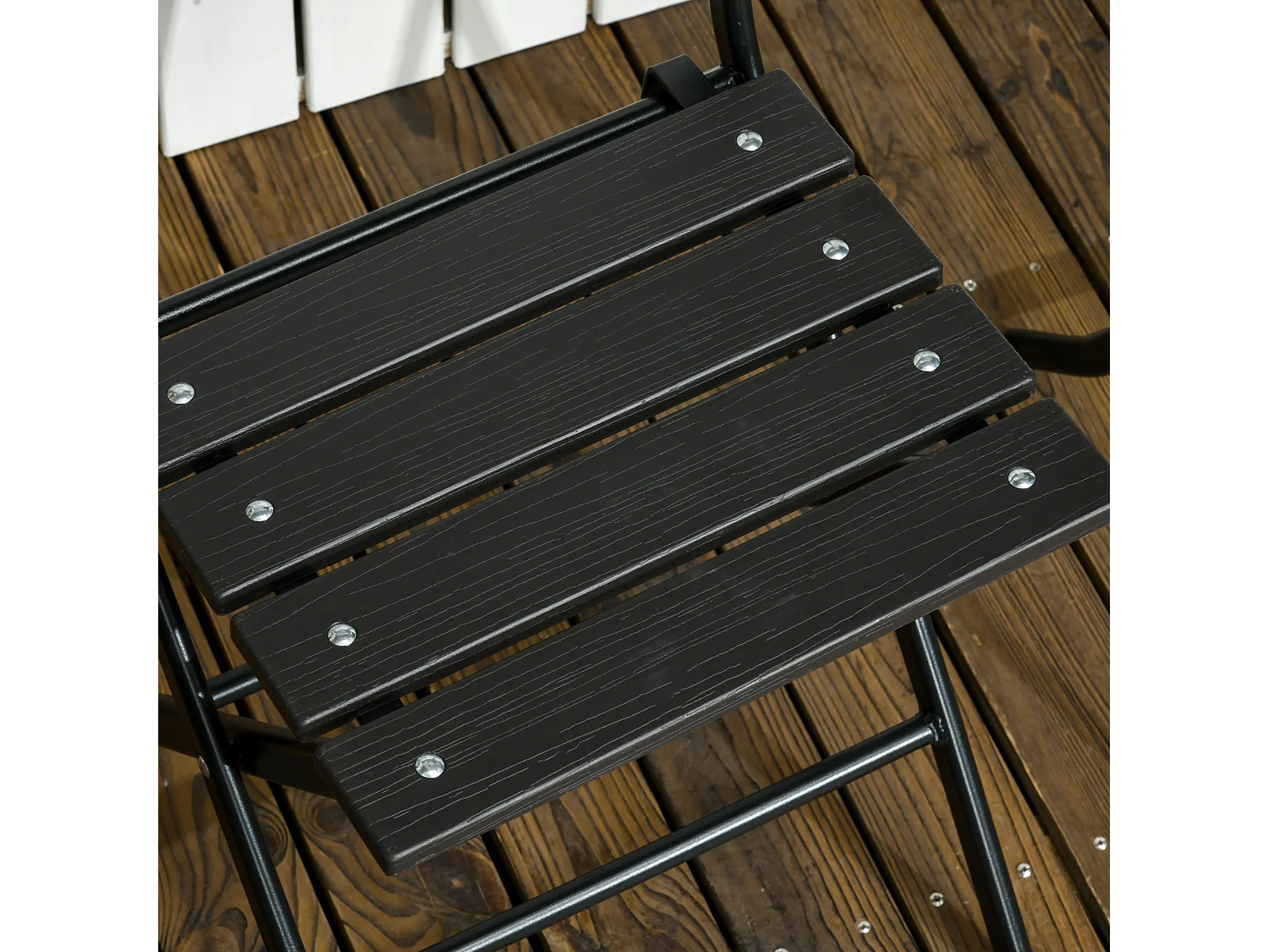 Set da giardino 3 pezzi con 2 sedie e tavolo pieghevoli