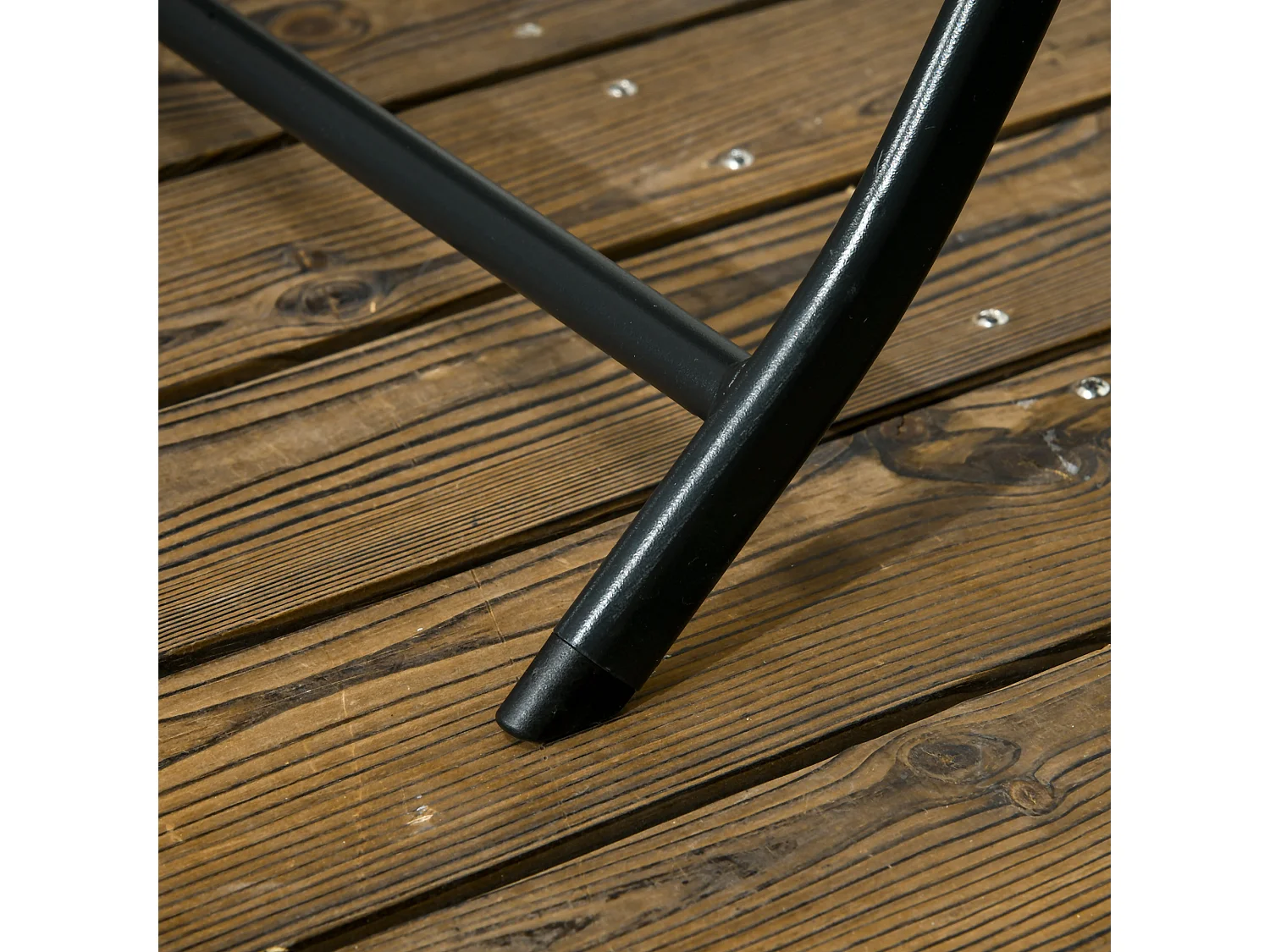 Set da giardino 3 pezzi con 2 sedie e tavolo pieghevoli