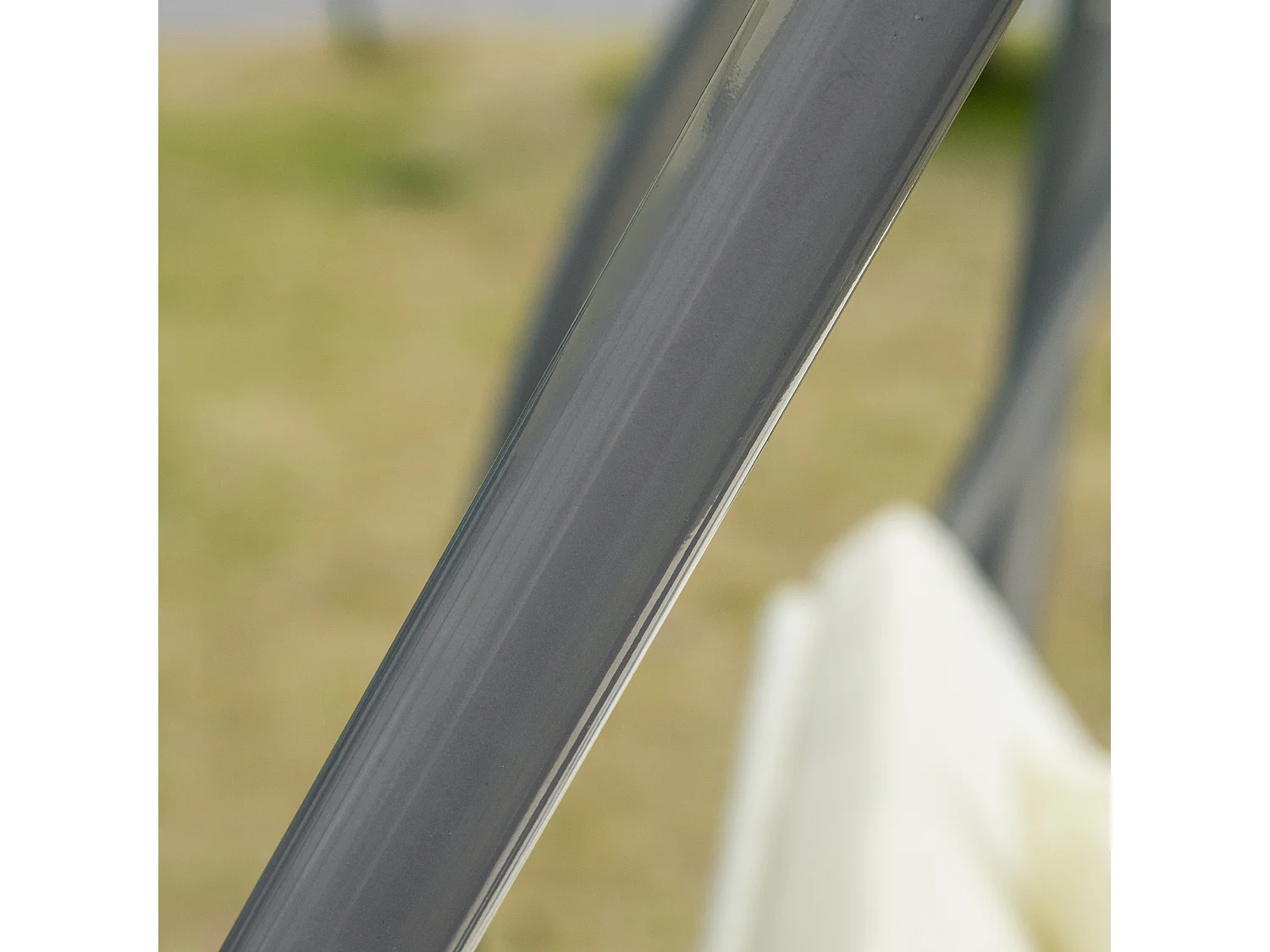 Dondolo letto 3 posti con tetto regolabile e portabicchieri crema