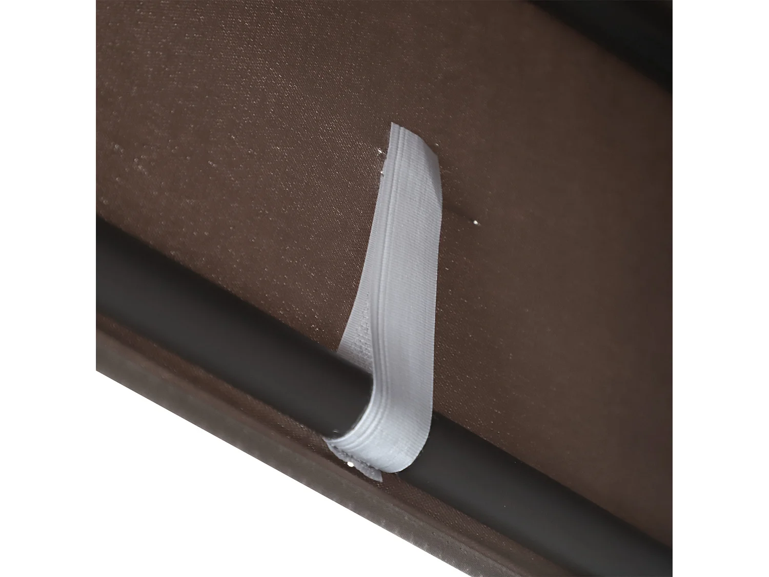 Dondolo da giardino 3 posti con tetto regolabile marrone