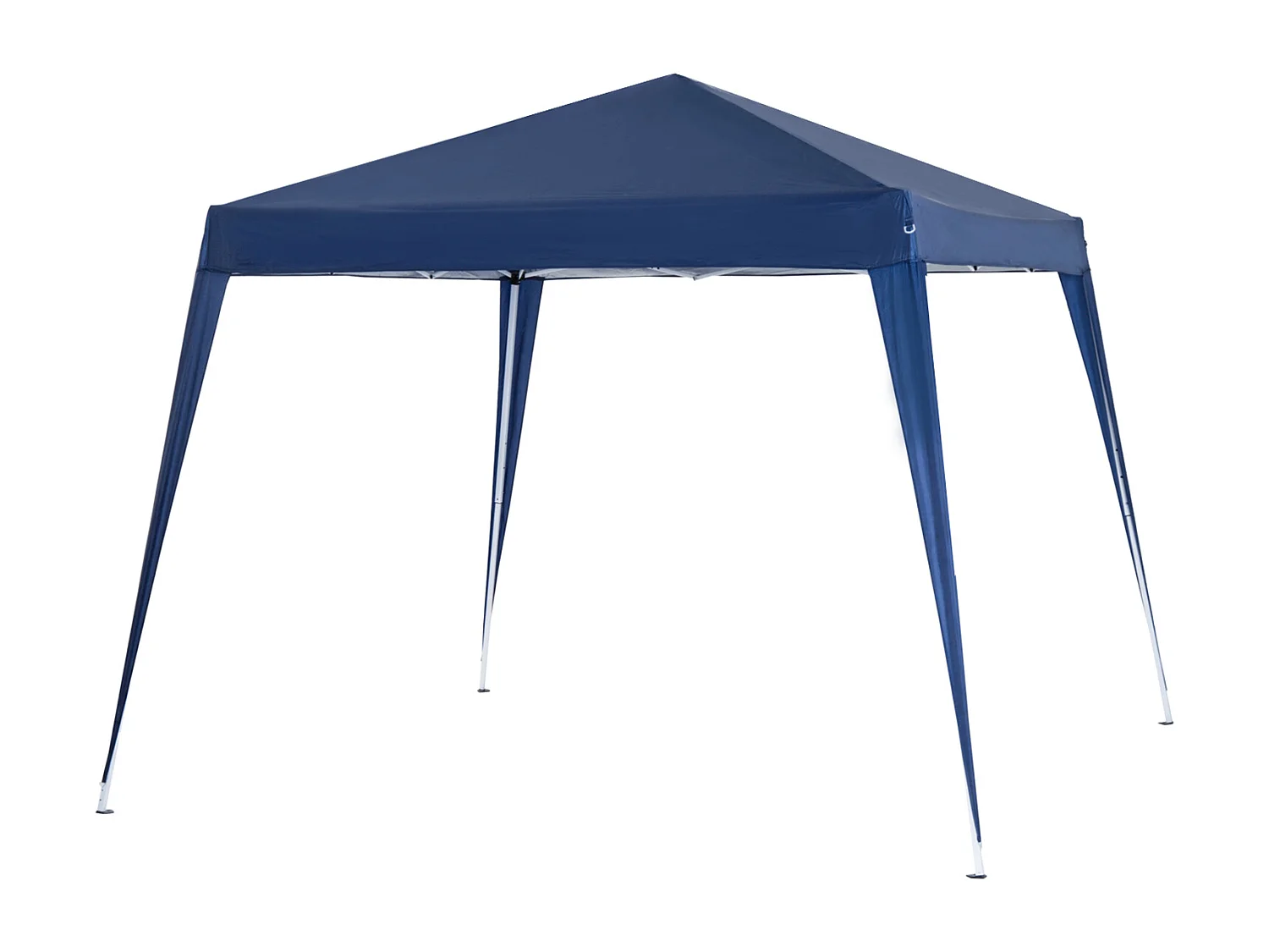 Gazebo pieghevole da giardino 2.4x2.4m in acciaio e poliestere blu