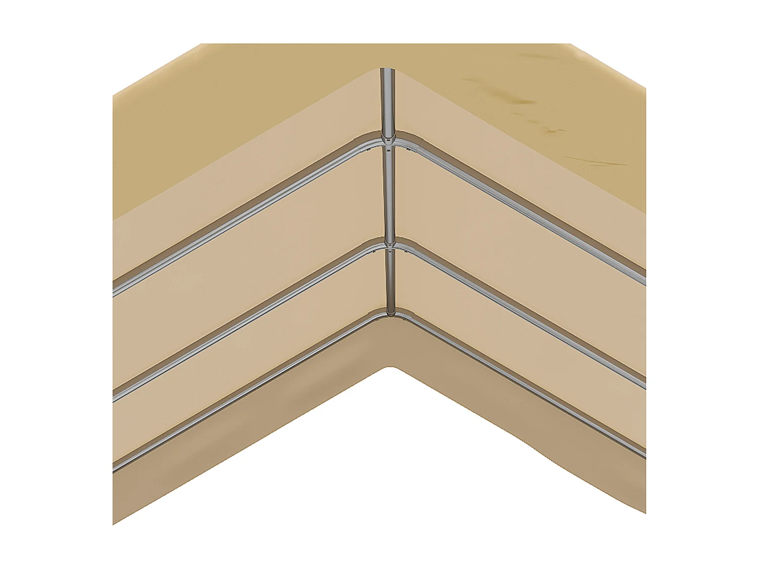 Tendone da giardino ad altezza regolabile per automobili
