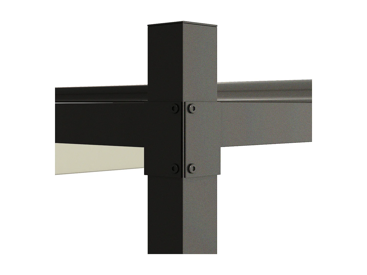 Gazebo pergola 3x3 m con tetto retrattile bianco crema