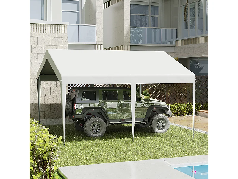 Garage portatile 4x4m con tettoia anti uv pioggia e vento