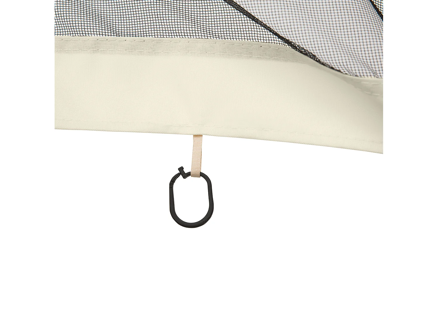 Tende zanzariera per gazebo ricambio universale nero e beige