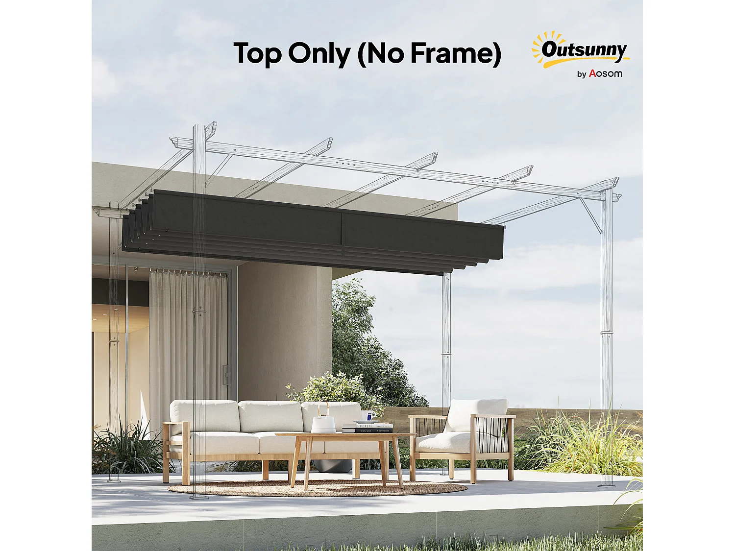 Tettuccio di ricambio per gazebo da giardino con 10 fori