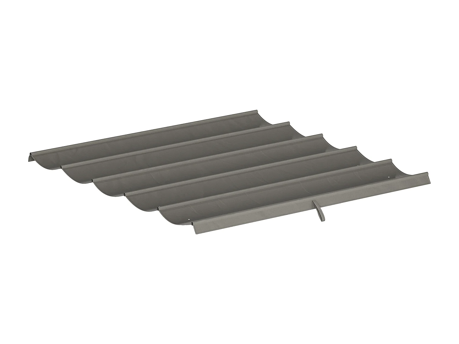 Tettuccio di ricambio per gazebo 3x3 m da giardino grigio chiaro