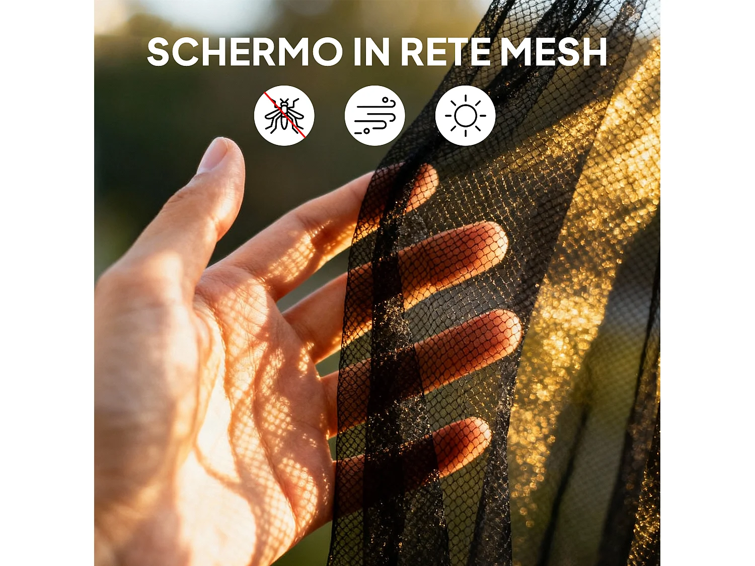 Tende zanzariera per gazebo ricambio universale nero e beige