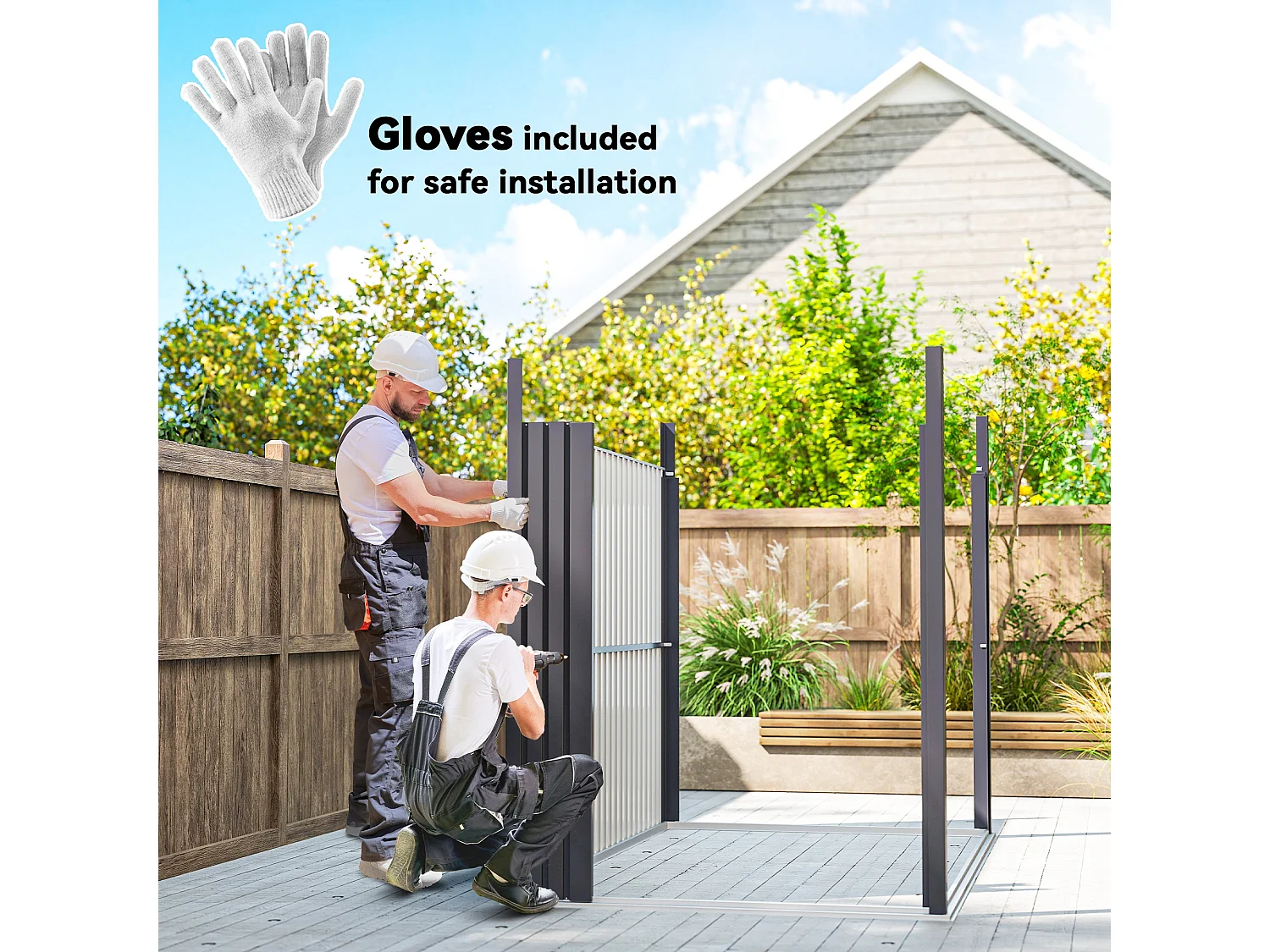 Capanno da giardino con lucernario 162x259x201 cm grigio scuro