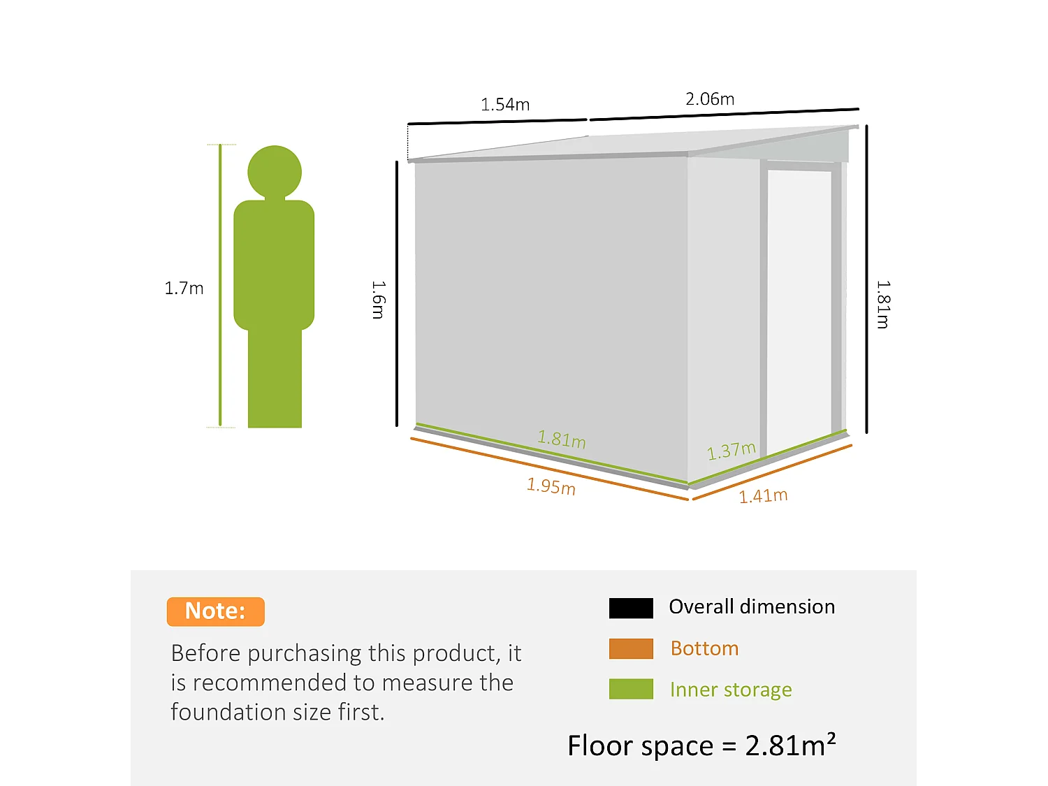 Casetta porta attrezzi in metallo con porta scorrevole grigio chiaro