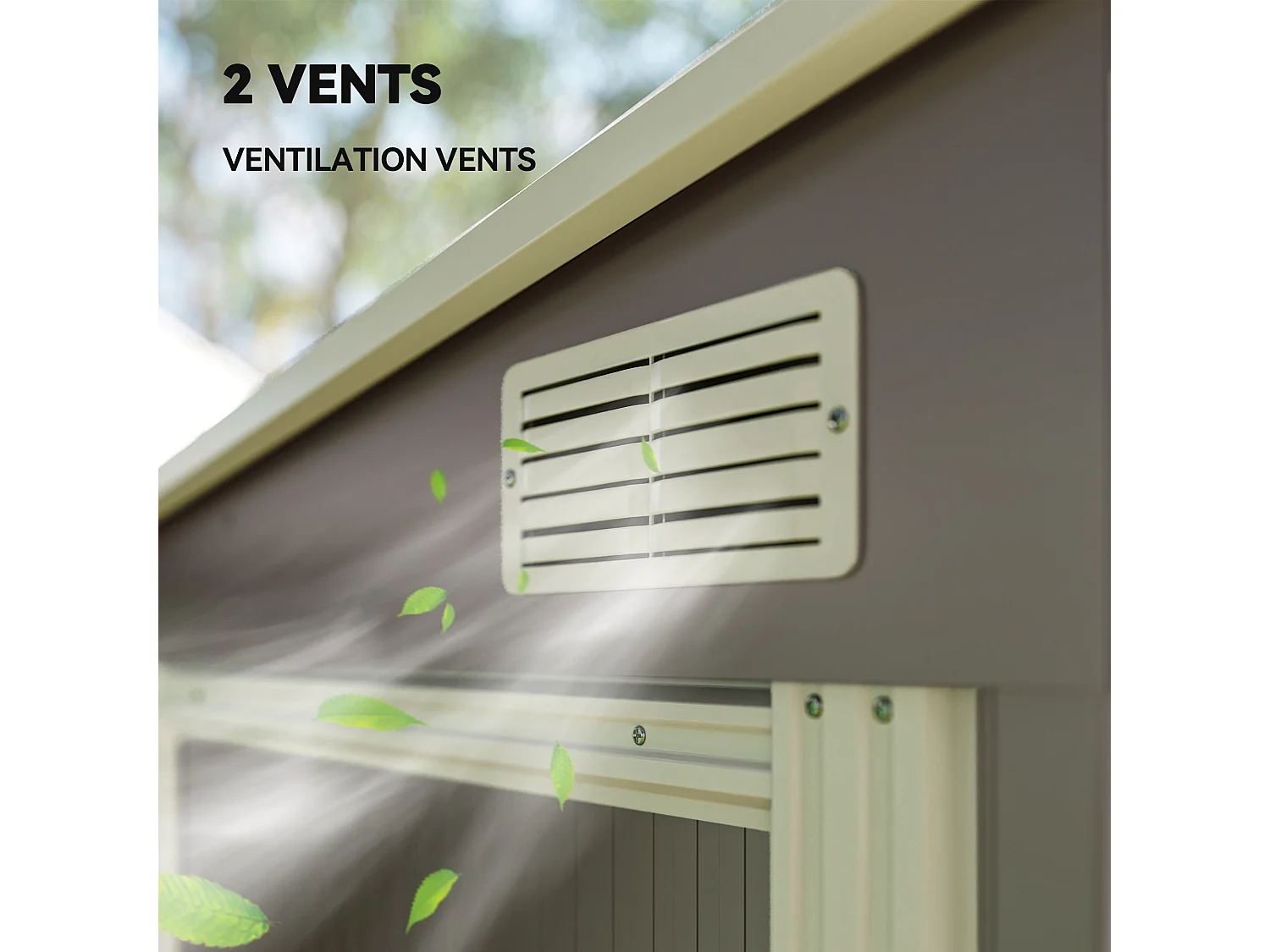 Casetta porta attrezzi in metallo con porta scorrevole grigio chiaro