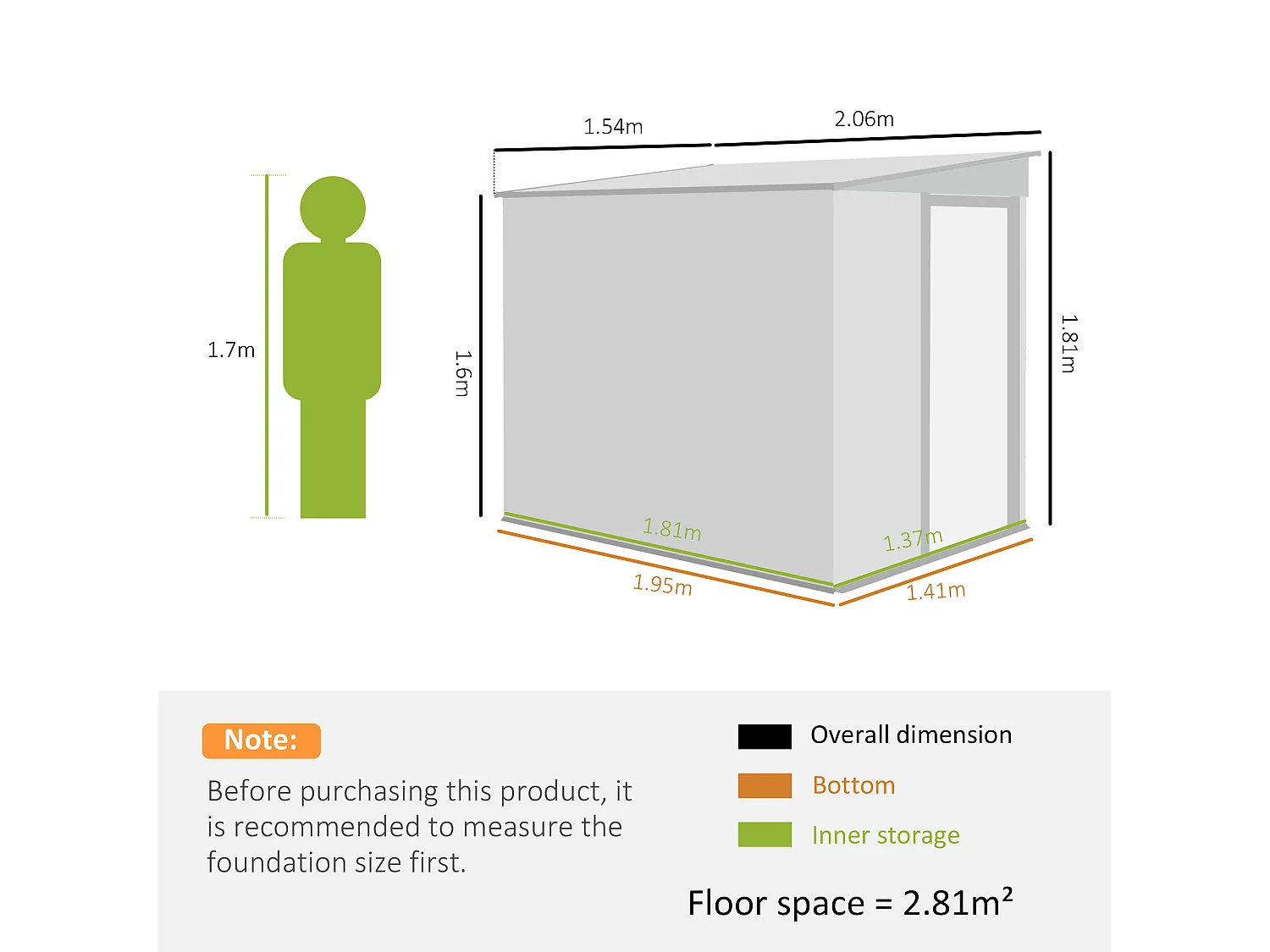 Casetta porta attrezzi in metallo con porta scorrevole grigio scuro