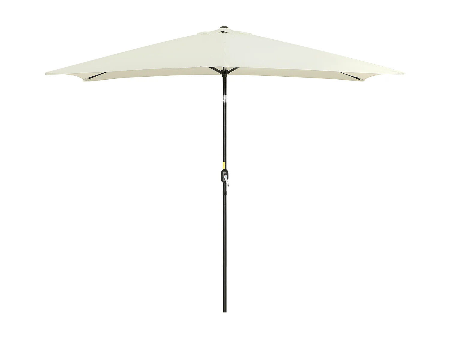 Ombrellone da giardino rettangolare con angolo inclinabile
