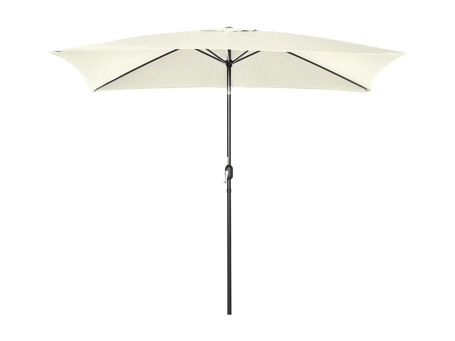 Ombrellone da giardino rettangolare con angolo inclinabile
