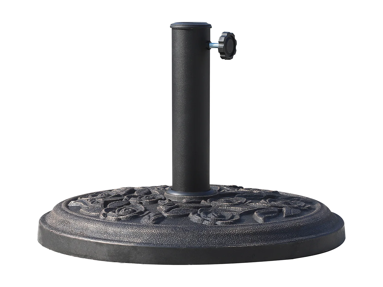 Base per ombrellone 9kg in resina con finiture bronzo