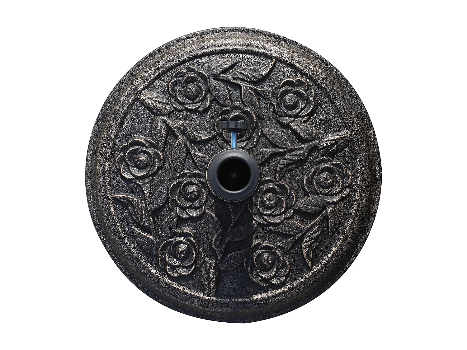 Base per ombrellone 9kg in resina con finiture bronzo