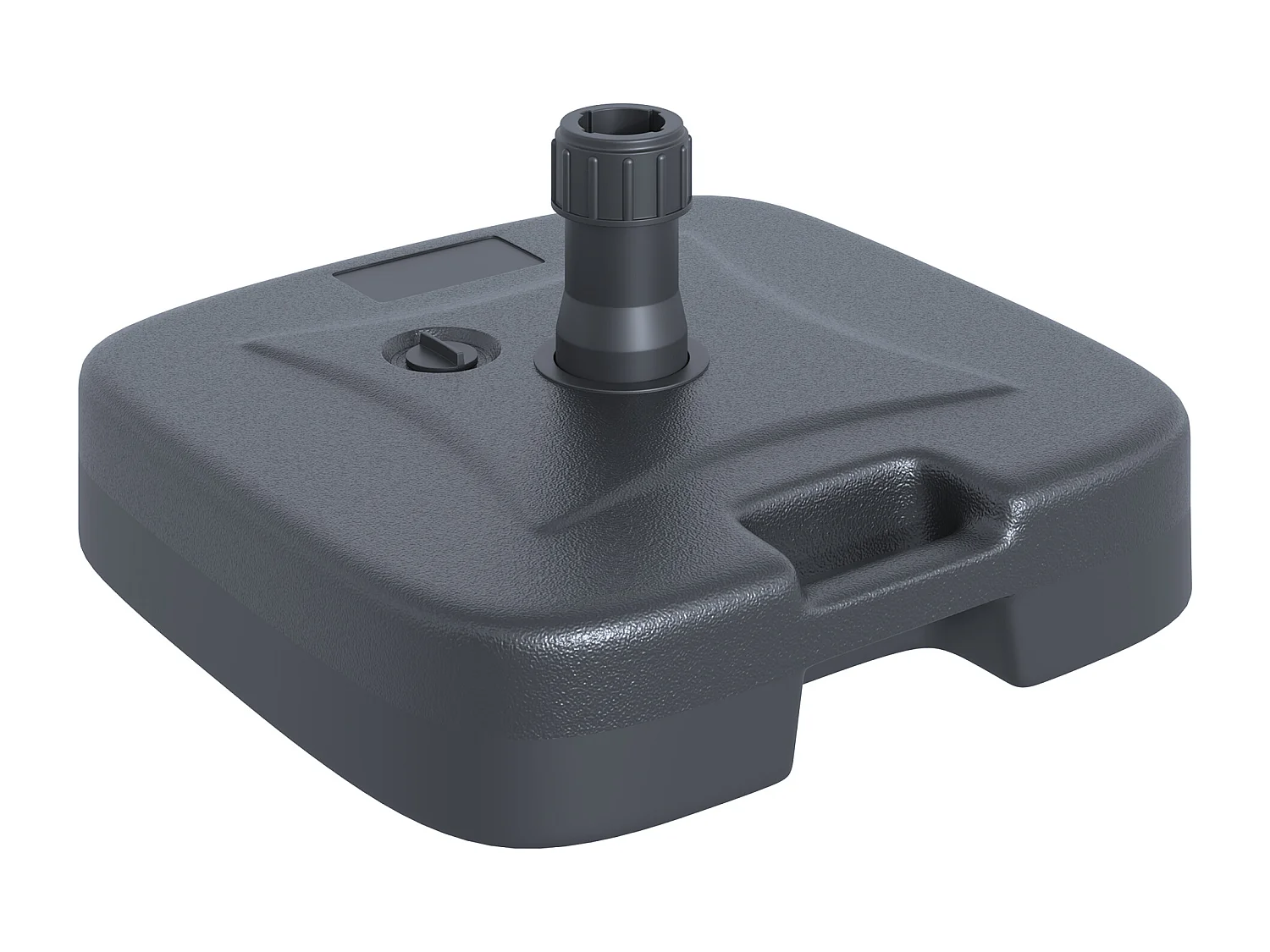 Base per Ombrellone da Giardino in HDPE  Basamento per Ombrellone con Maniglia