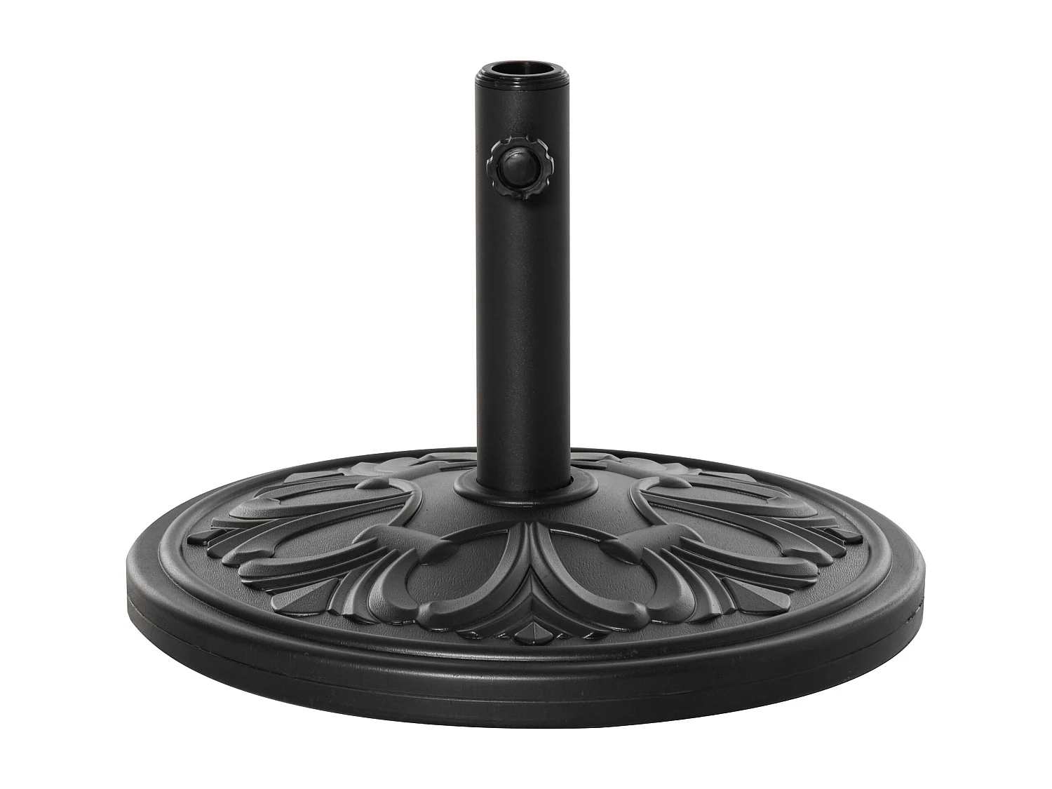 Base ombrellone ø48cm in plastica 13kg per pali ø35 38 48 mm