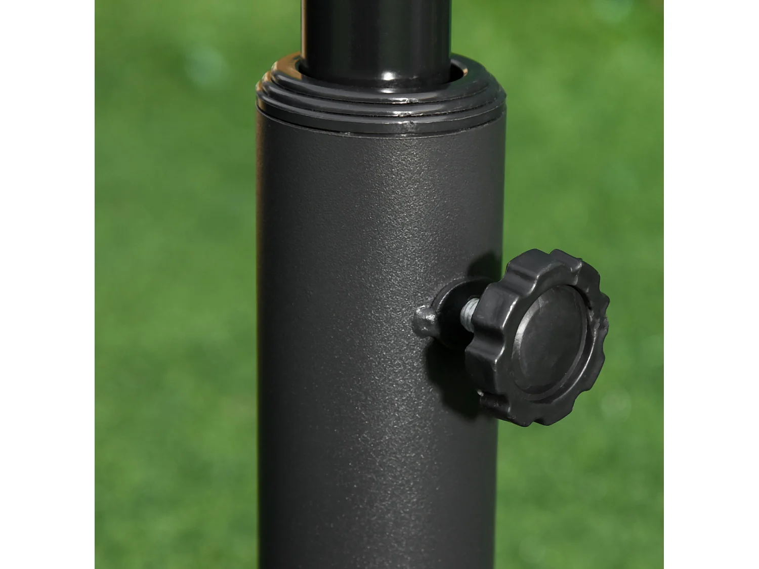 Base ombrellone ø48cm in plastica 13kg per pali ø35 38 48 mm