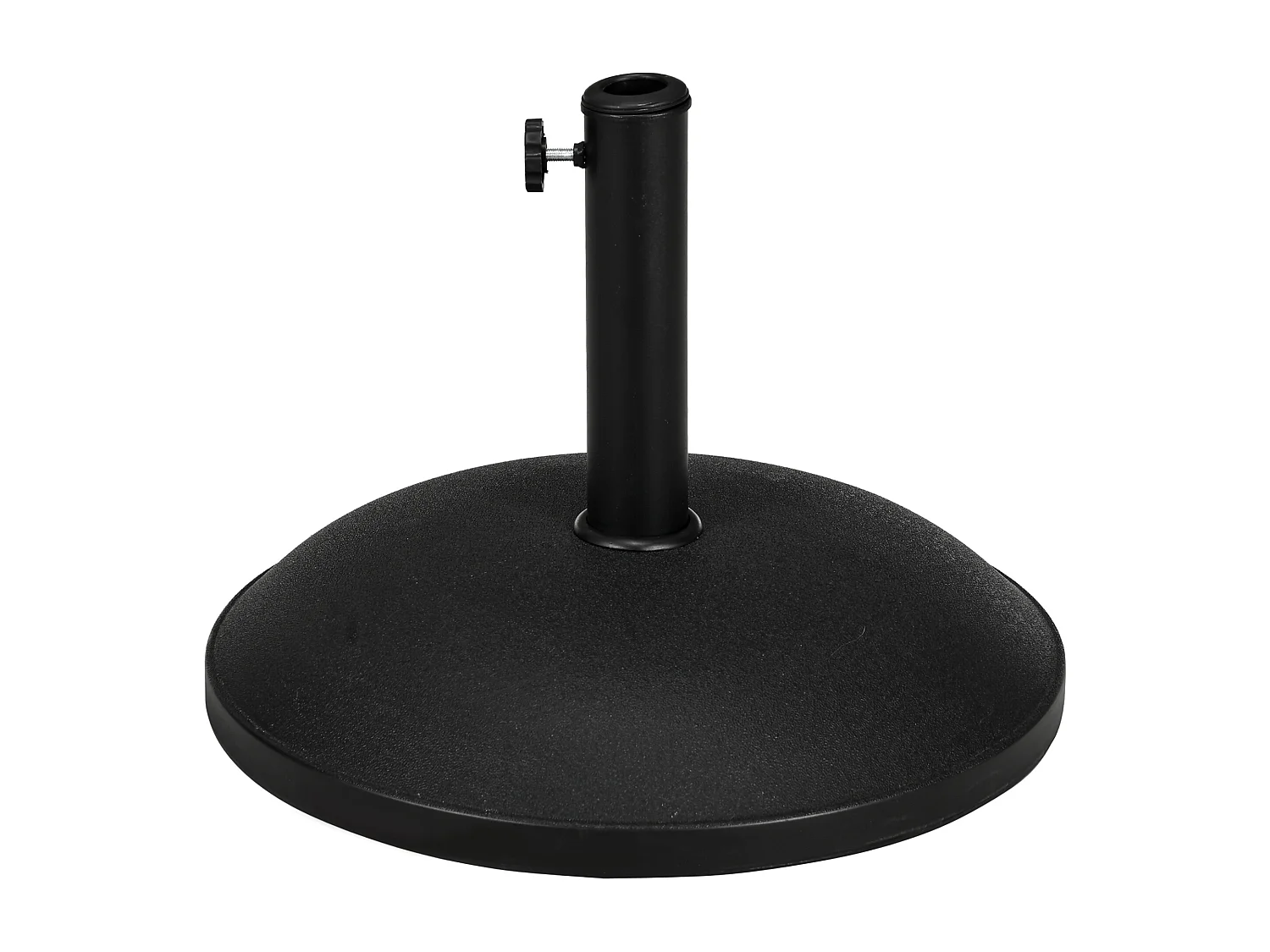 Base per ombrellone da giardino con palo di ø35 38 48mm nera