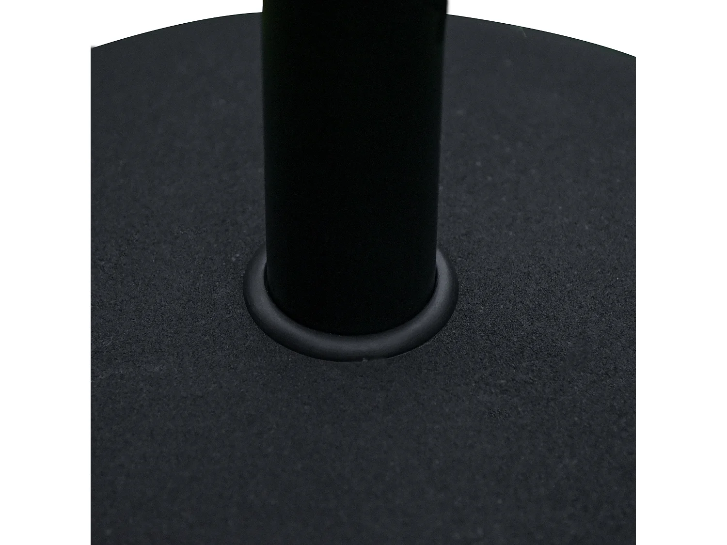 Base per ombrellone da giardino con palo di ø35 38 48mm nera