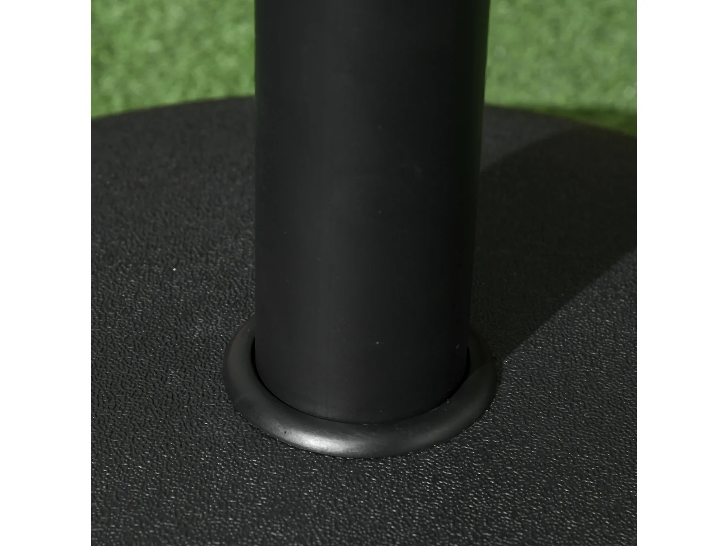 Base per ombrellone da giardino con palo di ø35 38 48mm nera