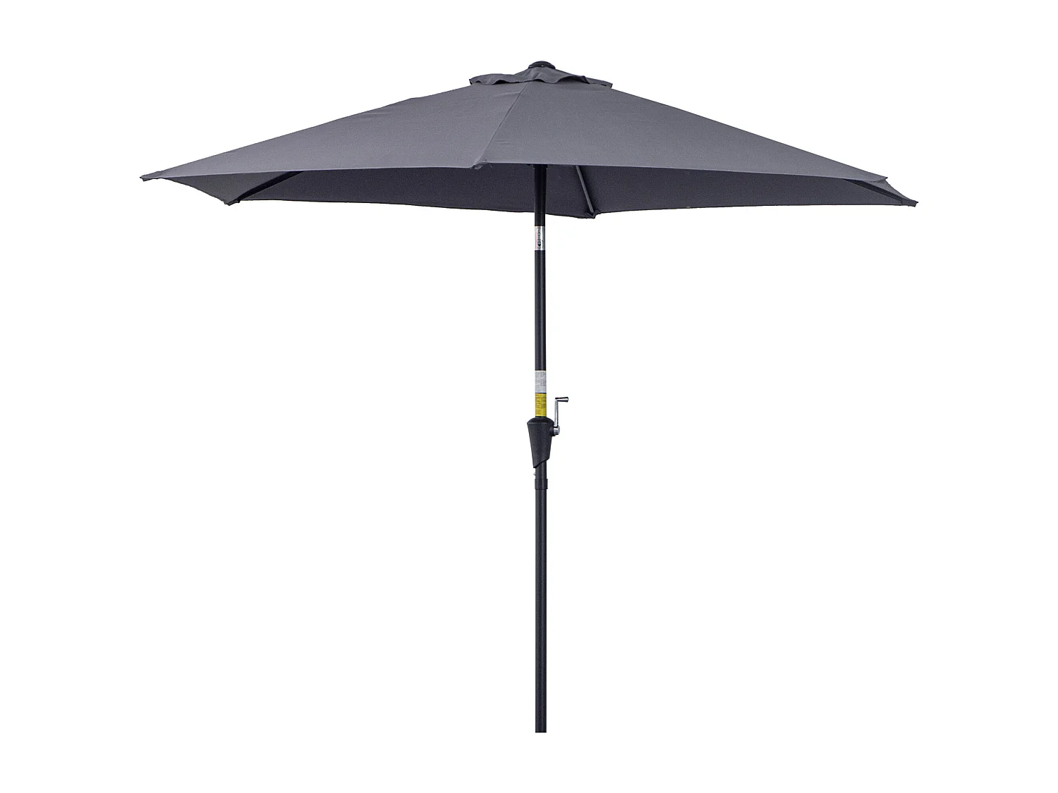 Ombrellone da giardino con apertura a manovella 2.6x2.4m