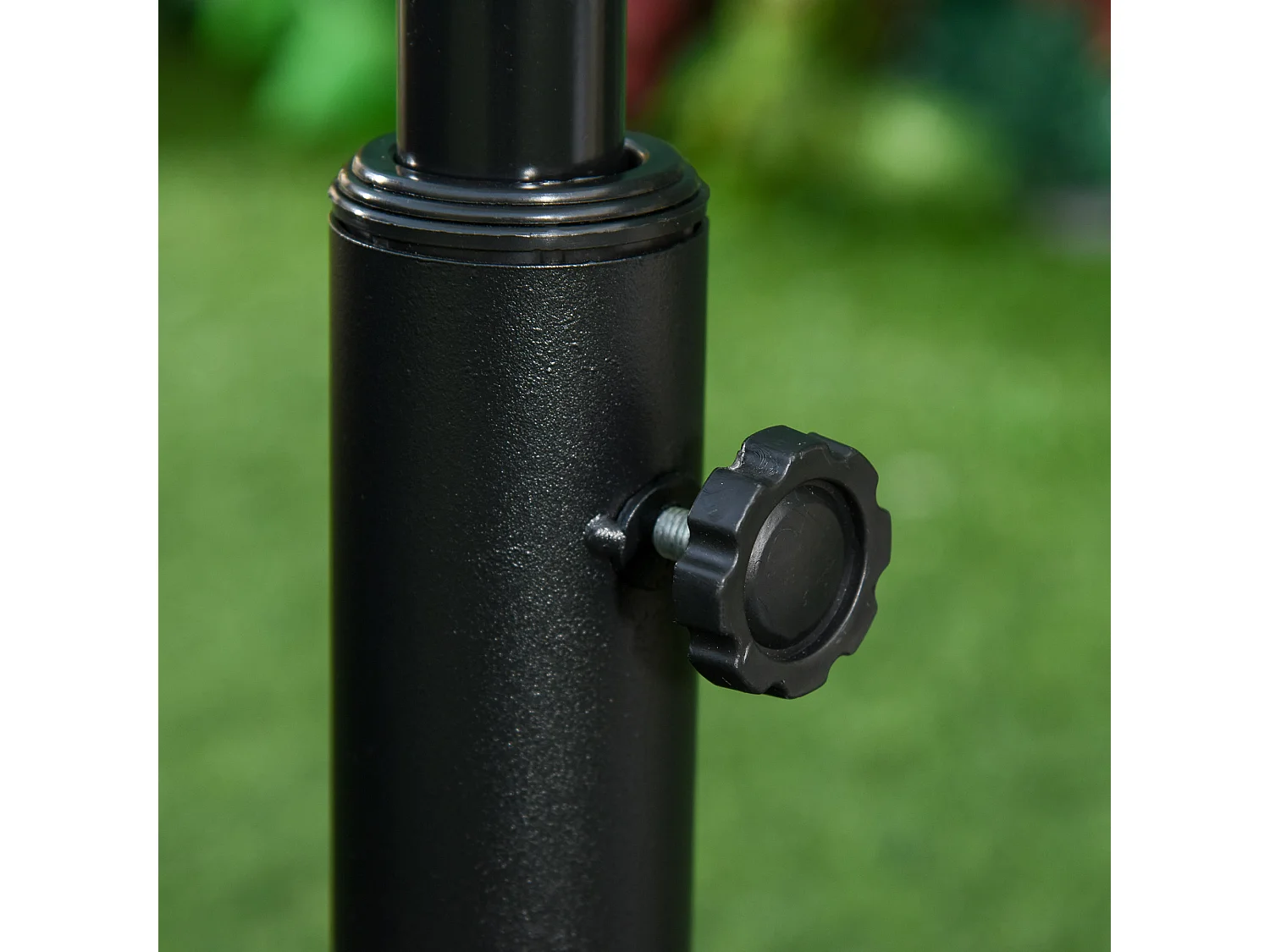 Base ombrellone effetto rattan 25kg per pali da 35-38-48mm