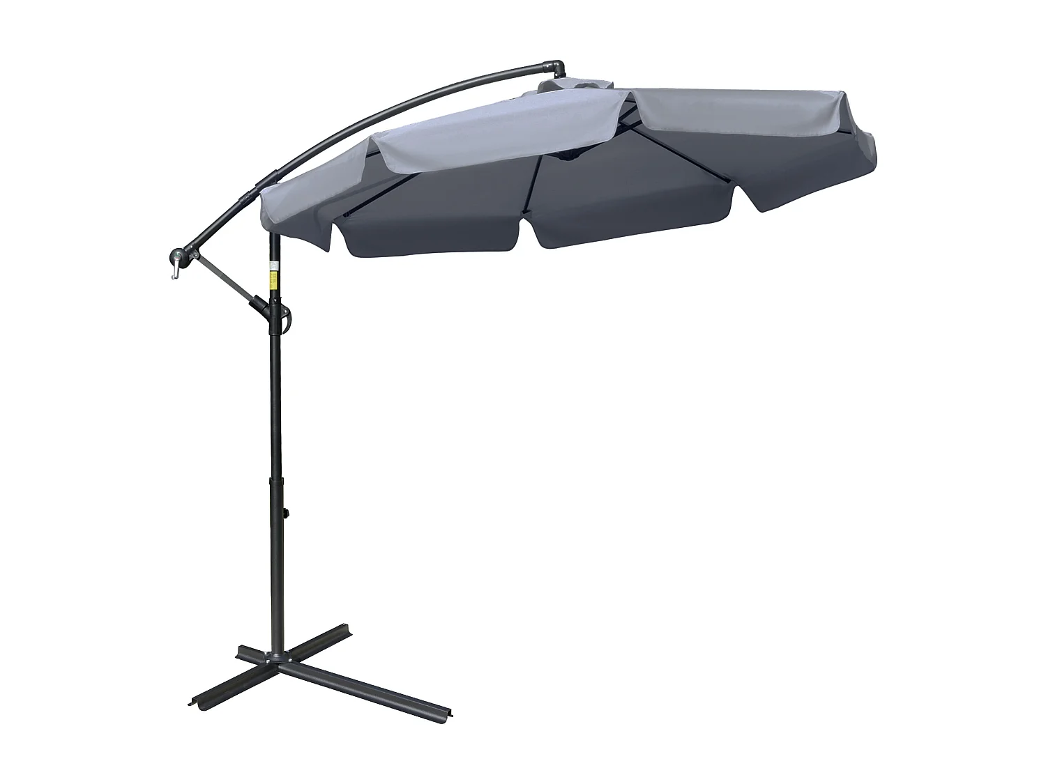 Ombrellone da giardino a braccio inclinabile 2.7x2.7 m