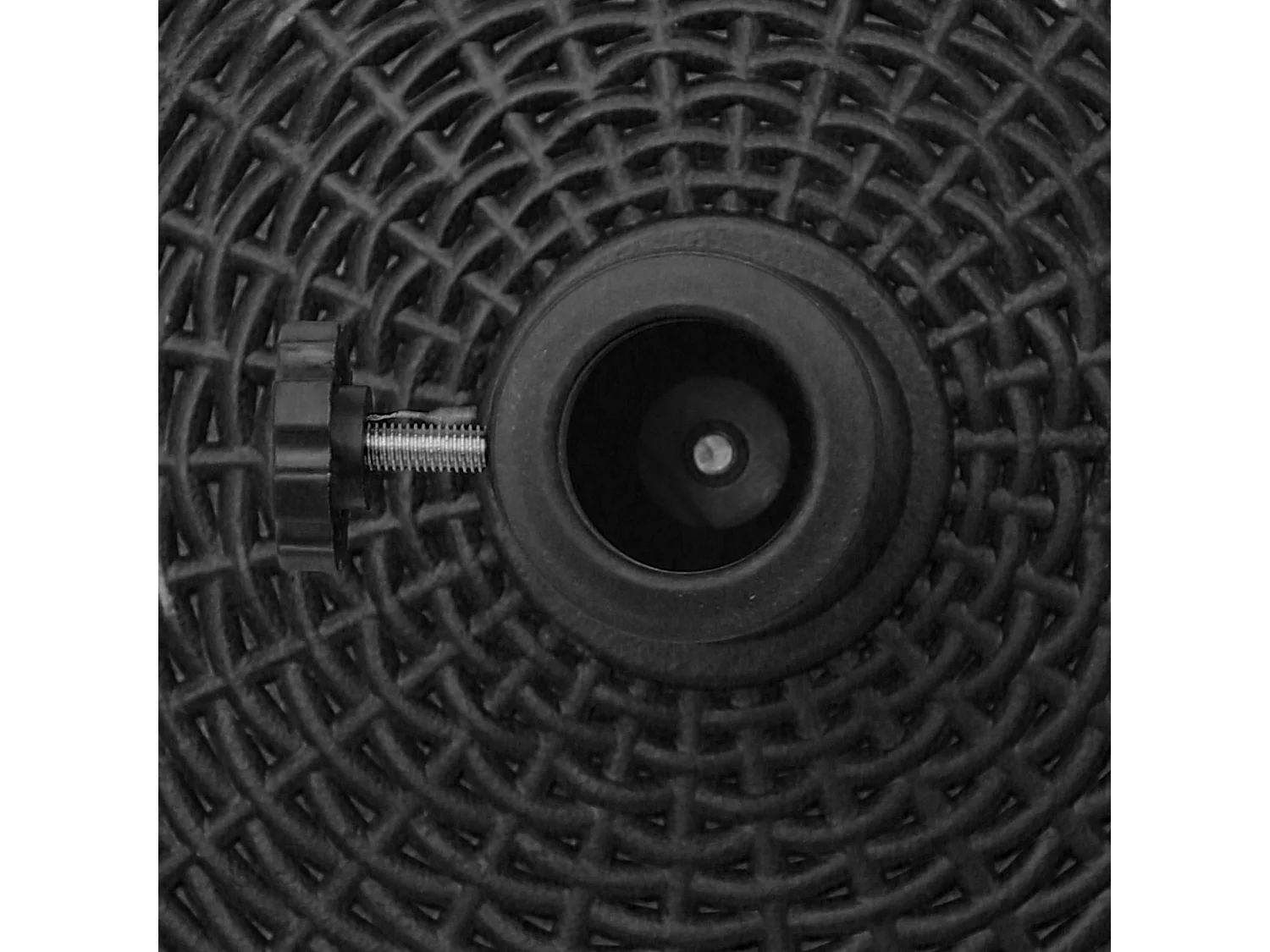 Base per Ombrellone da Giardino Rotonda a 4 Ruote con Freni