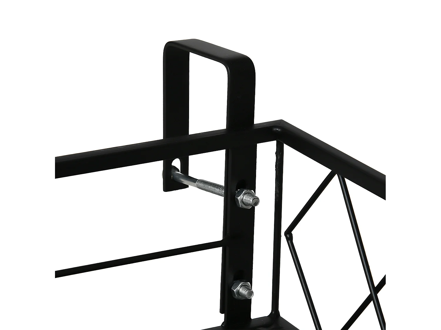 Fioriera da esterno portavasi ganci per ringhiera in metallo