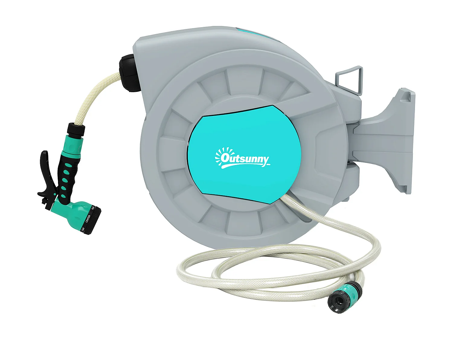 Avvolgitubo automatico a parete e portatile 25+2m e 7 getti