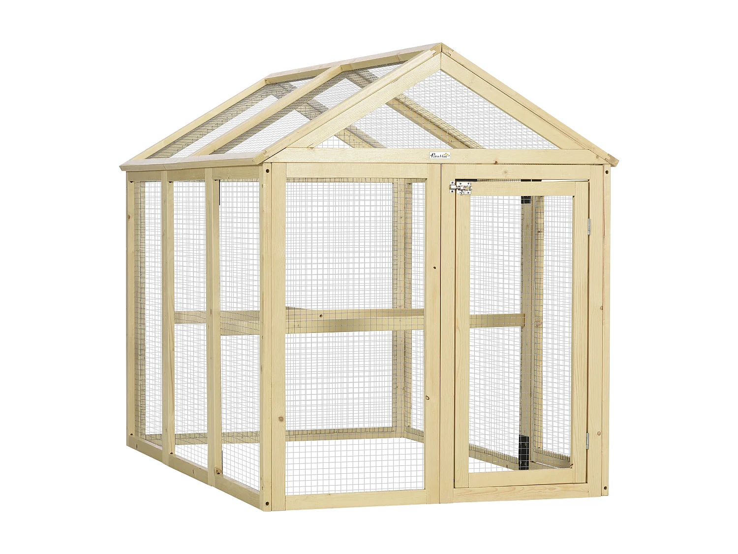 Recinto per galline all'aperto in legno 140x88.5x106 cm