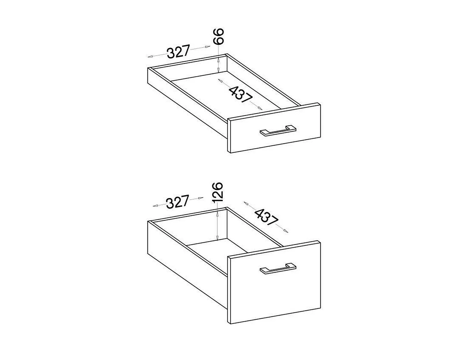 Niski mebel na garnki MODENA 40 cm 3 szuflady dąb artisan czarny mat soft close