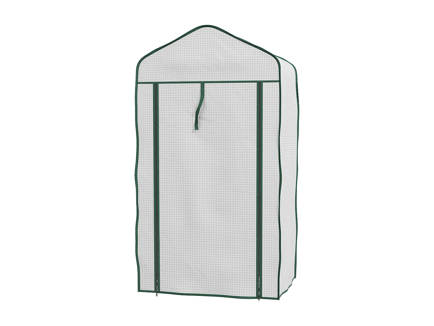 Mini serra da giardino con 3 ripiani e copertura in PE 59x39x127cm