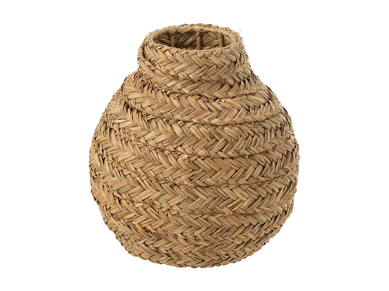 Vase Déco en Jonc "Tressé" 30cm Naturel