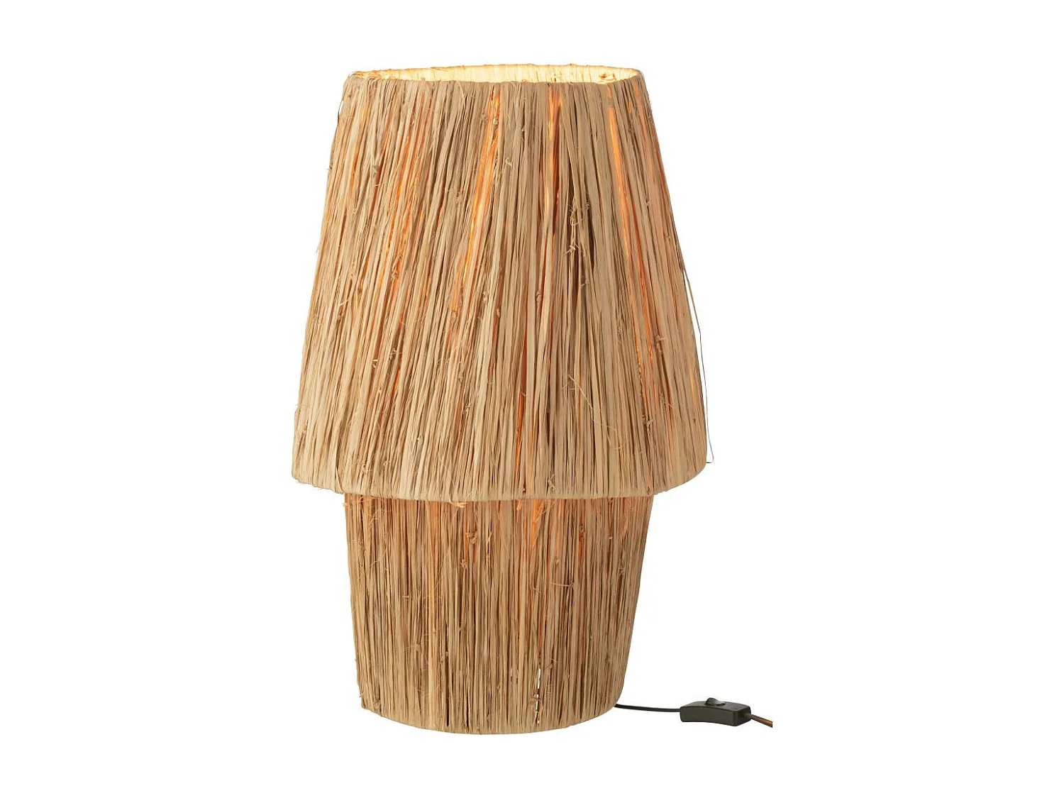 Lampe à Poser en Jonc de Mer "Sara" 53cm Naturel