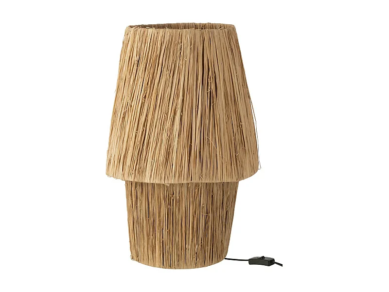 Lampe à Poser en Jonc de Mer "Sara" 53cm Naturel