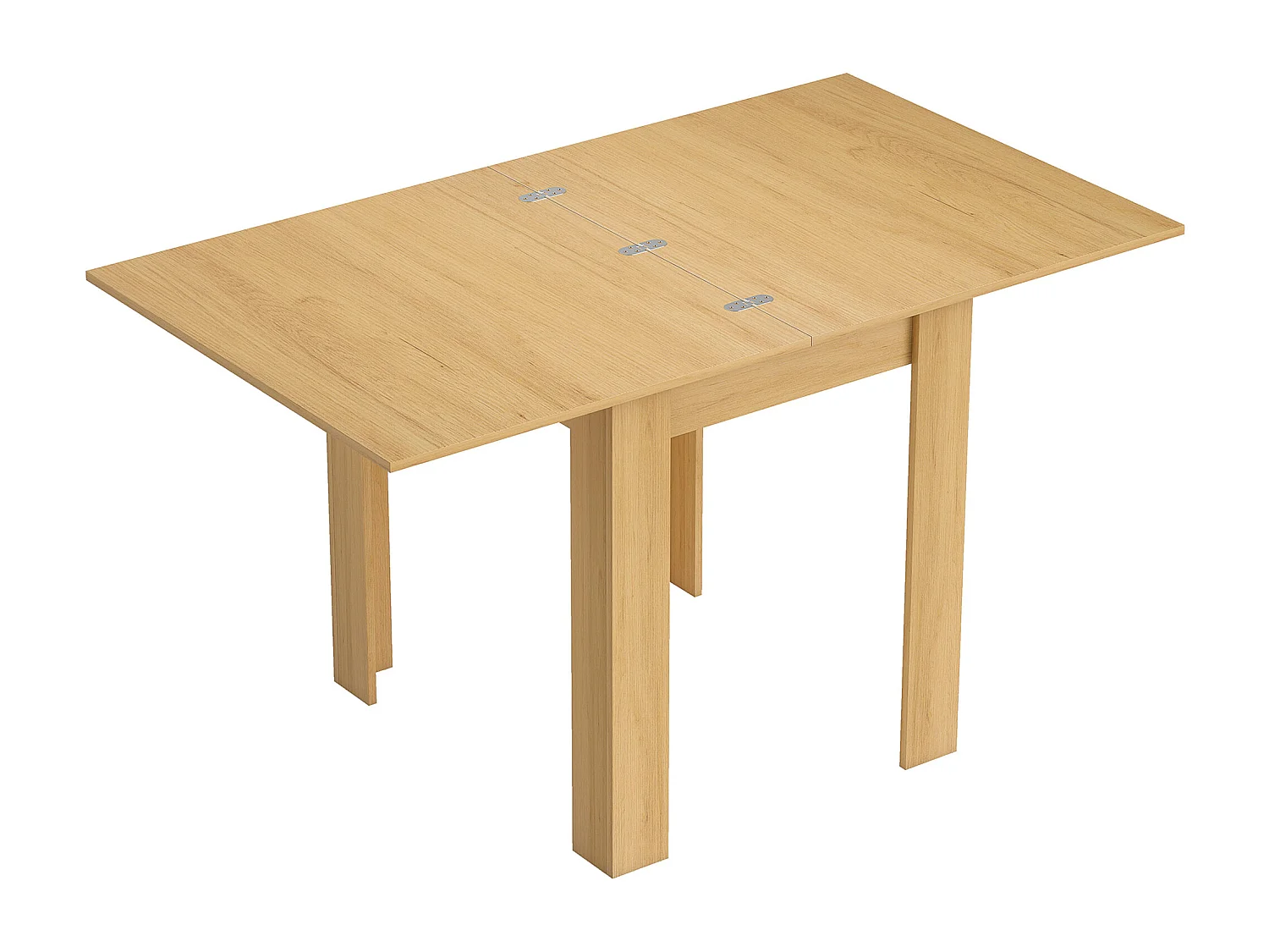 Tavolo da pranzo allungabile per 4-6 persone in truciolato color legno