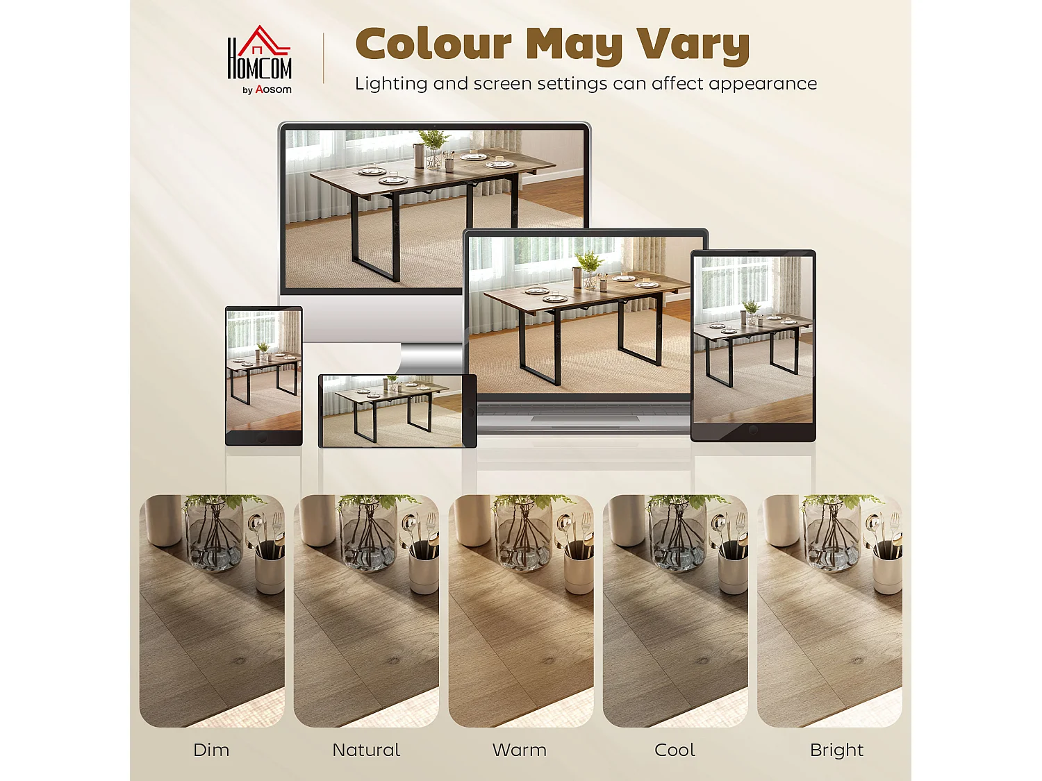 Tavolo da pranzo industriale rettangolare per 6-8 persone nero e legno