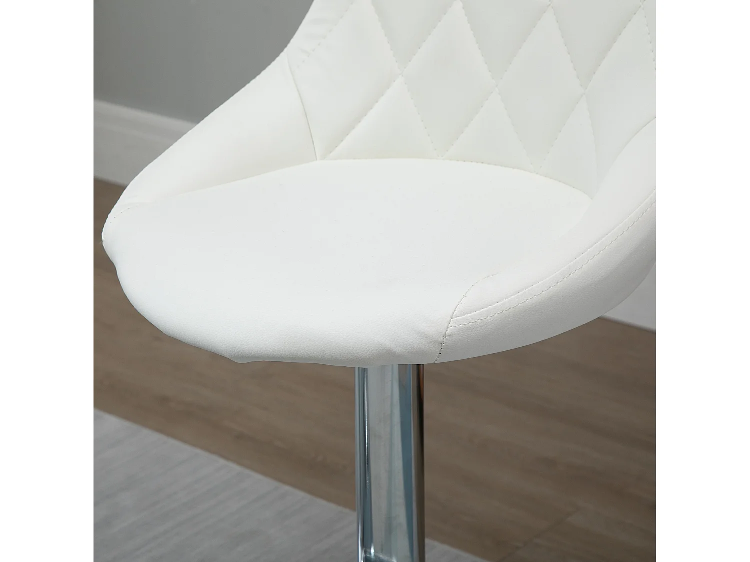 Set 2 sgabelli da bar girevoli in similpelle altezza regolabile