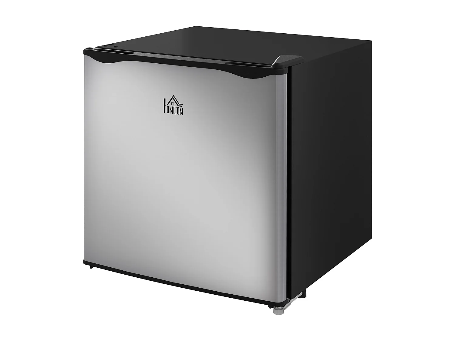 Mini frigo da 35l con ripiano rimovibile e porta reversibile argento