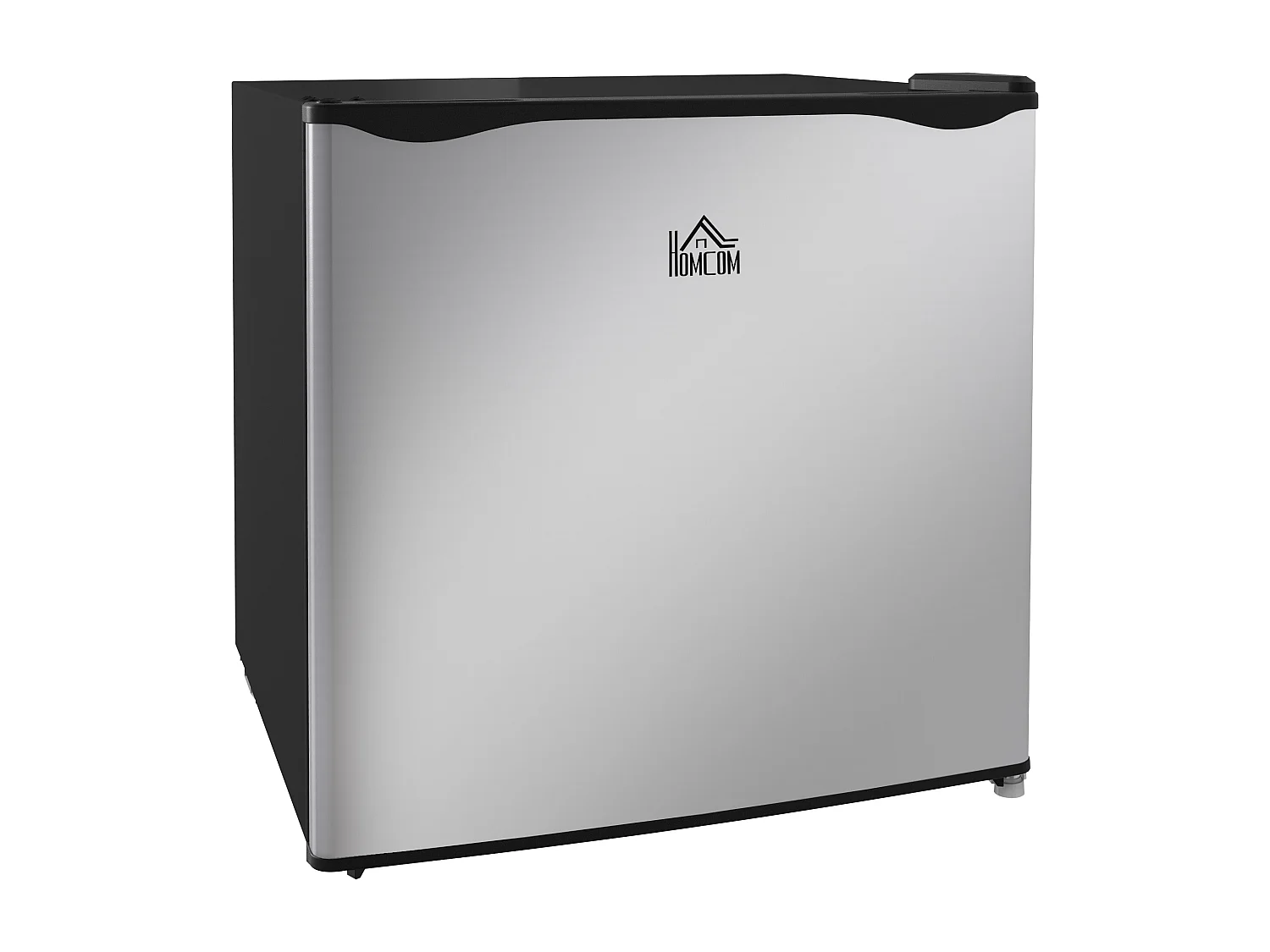 Mini frigo da 35l con ripiano rimovibile e porta reversibile argento