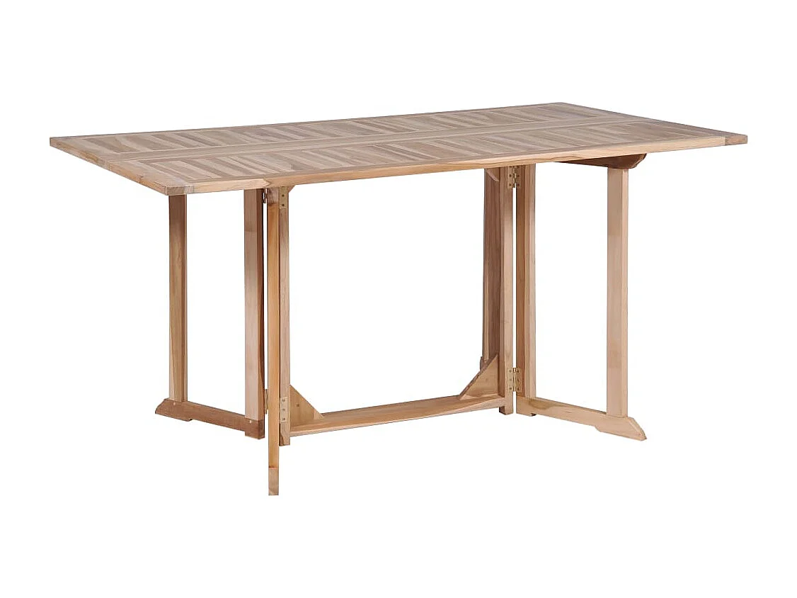 Ensemble à manger d'extérieur pliable 7 pièces Bois solide de teck