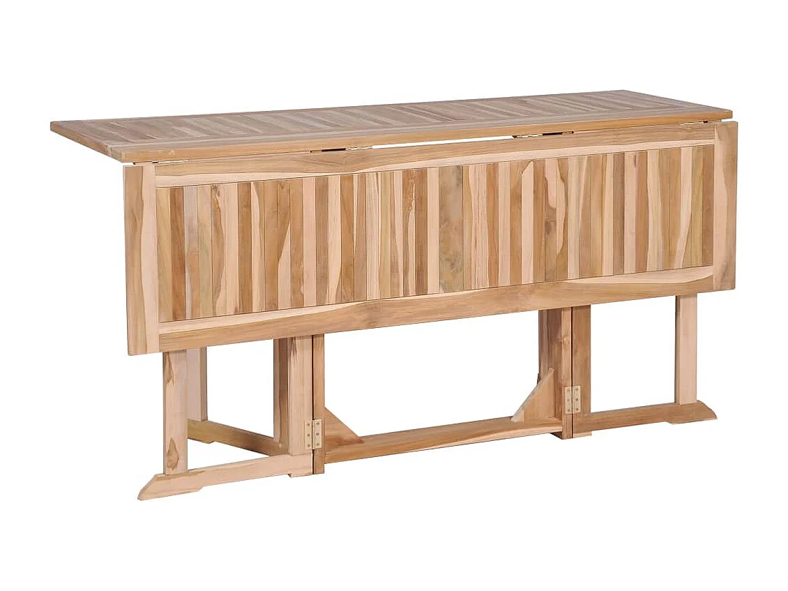 Ensemble à manger d'extérieur pliable 7 pièces Bois solide de teck