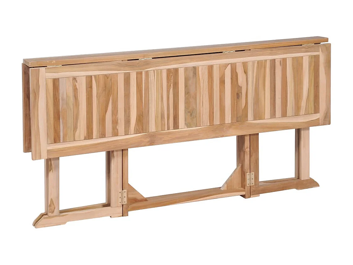 Ensemble à manger d'extérieur pliable 7 pièces Bois solide de teck