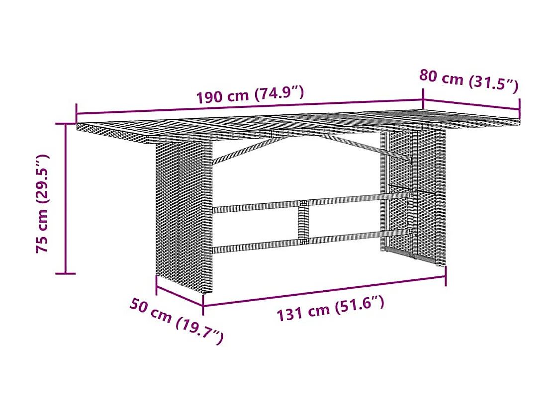 Ensemble à manger de jardin 9 pièces coussins noir résine tressée