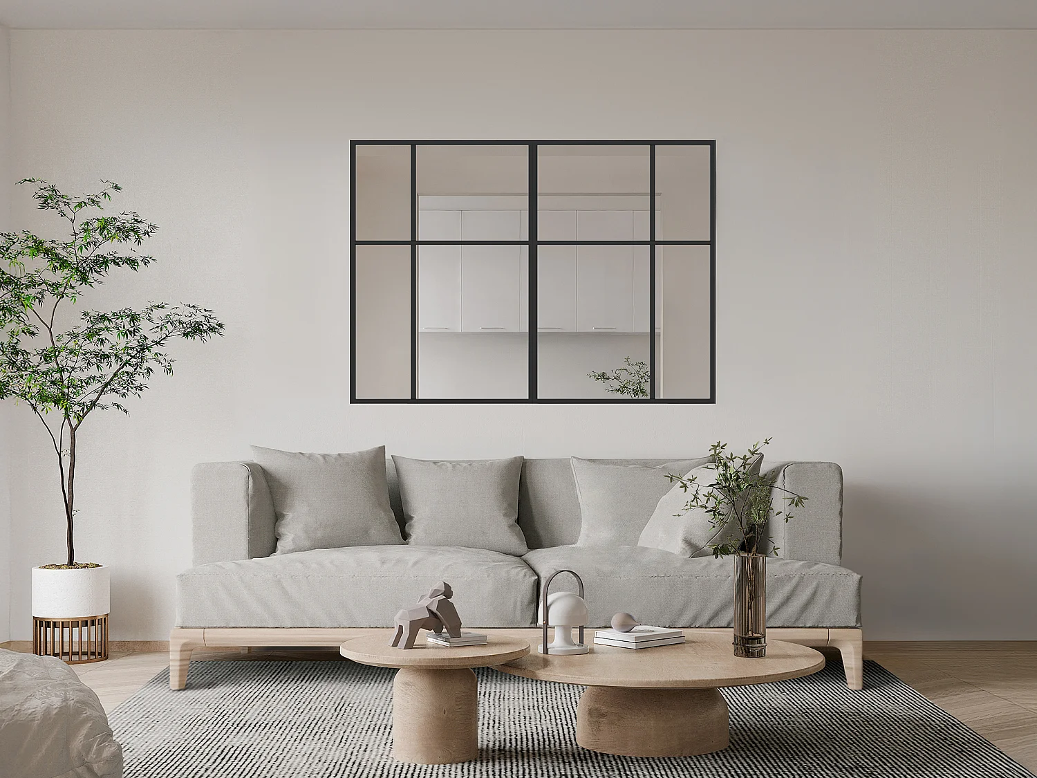 Verrière atelier design en aluminium thermolaqué - L180 x H130 - TONIBA