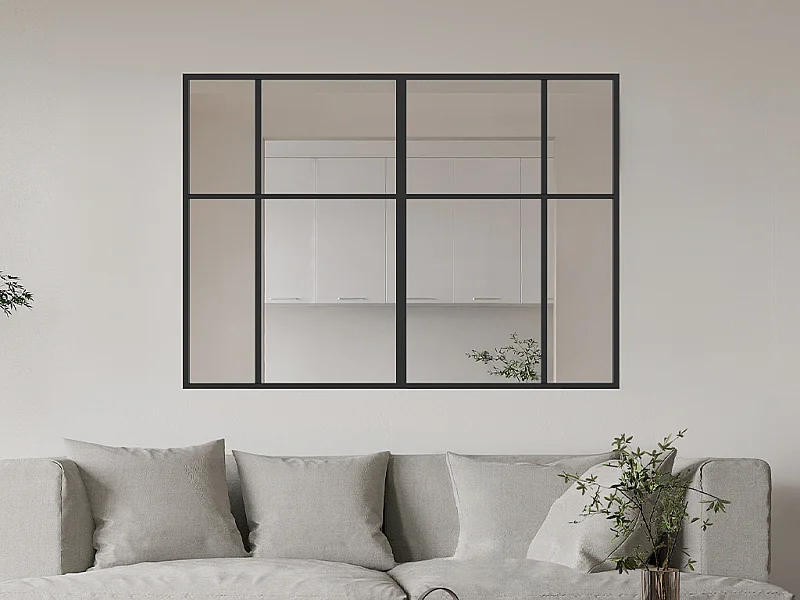 Verrière atelier design en aluminium thermolaqué - L180 x H130 - TONIBA