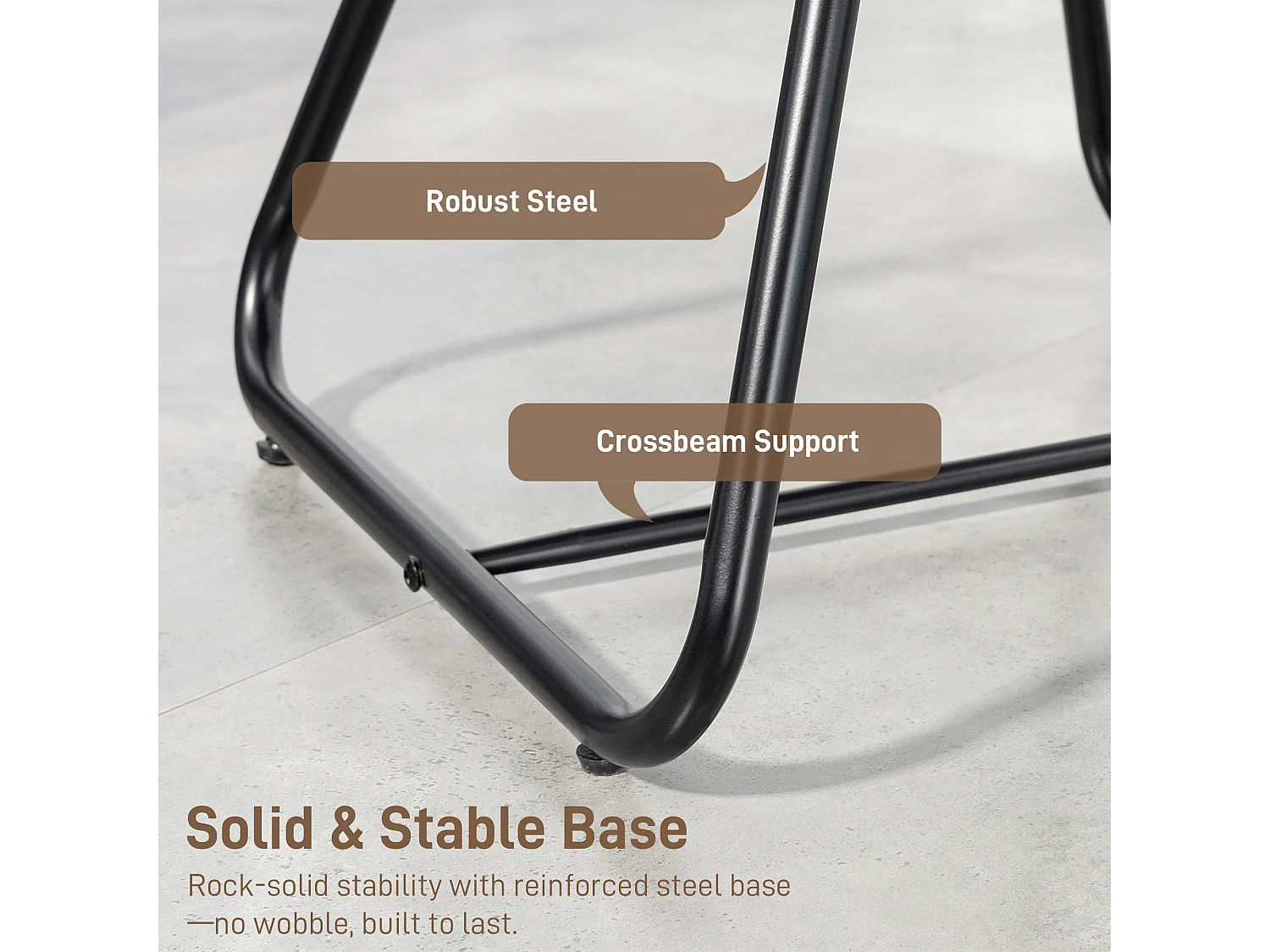 HOMCOM Sedia Ufficio Senza Ruote, Sedia Ergonomica con Braccioli per Sala d'Attesa e Sala Conferenze, Poltrona per Ospiti e Visitatori, Nero